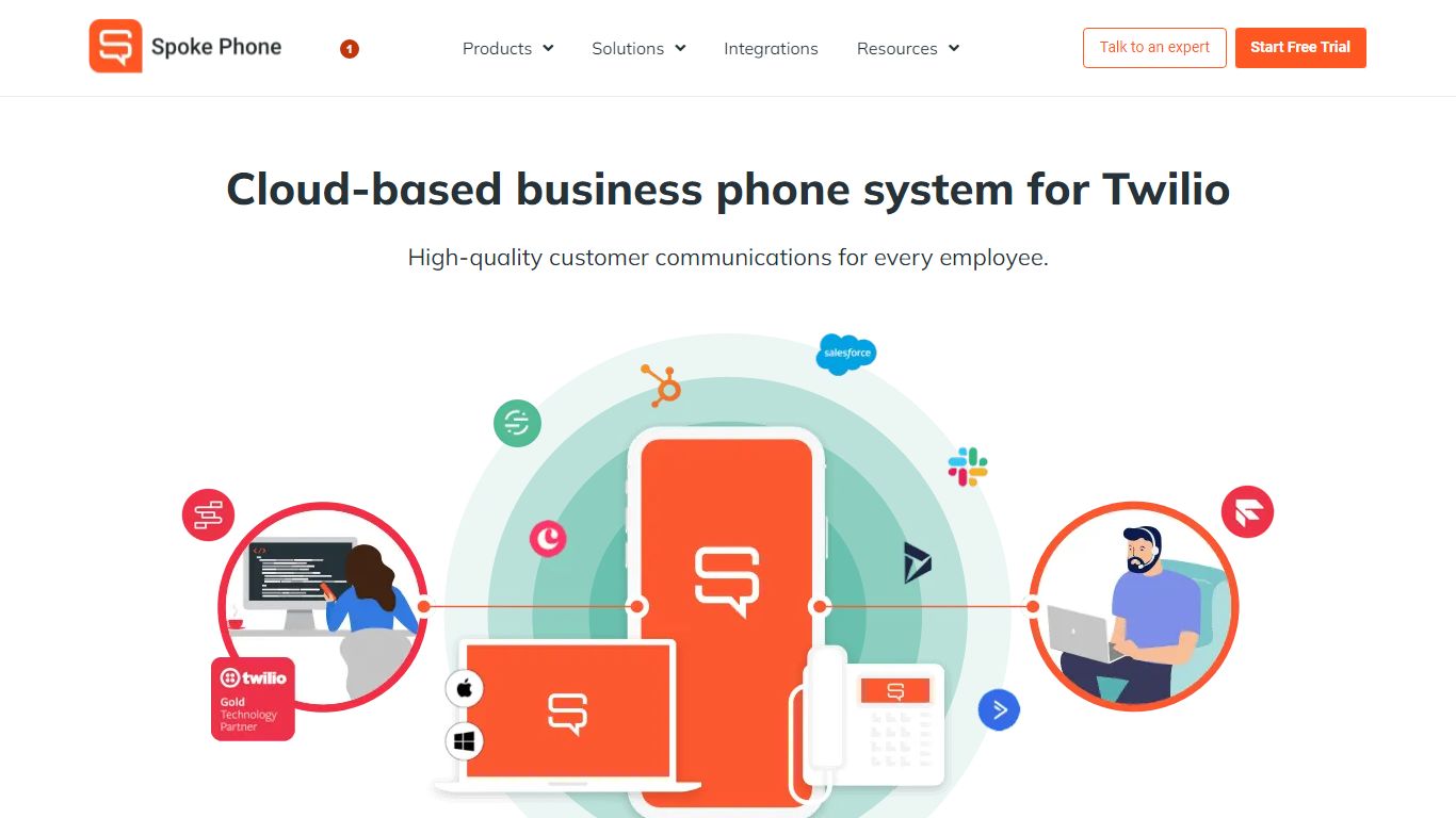 Cloud-Based Business Phone System for Twilio | Spoke Phone